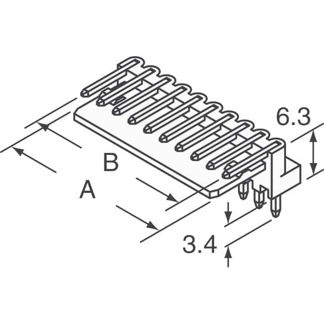 22051102 Molex  Headers Male Pins
